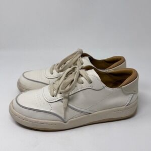 Vince Westside Leather Low-Top Sneakers Natural / Milk Size 7.5